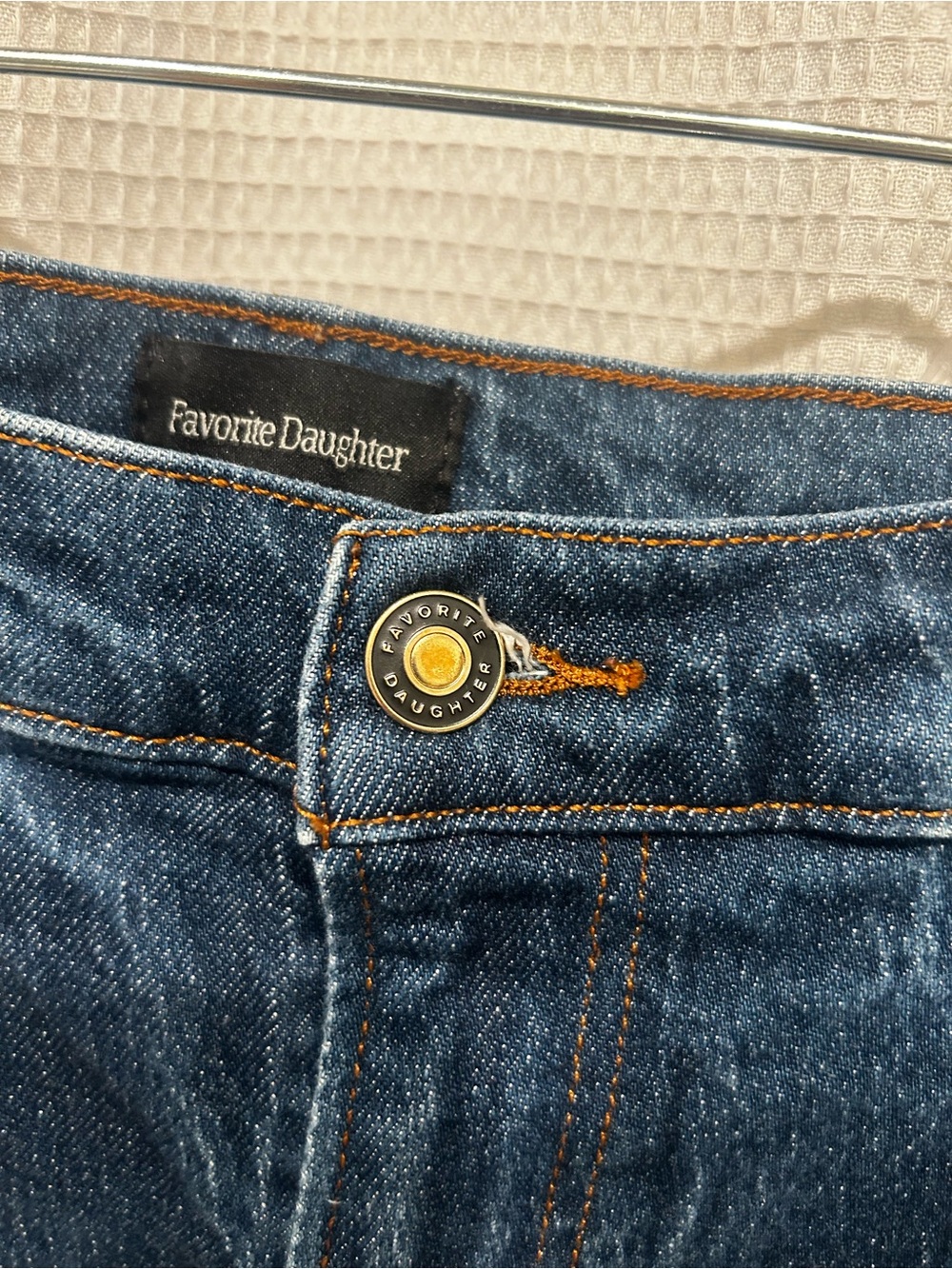 Favorite Daughter Mischa Pepper Dark Indigo Wide-Leg High-Rise Jeans Sz 30 - Picture 5 of 8